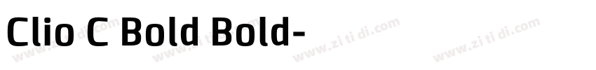 Clio C Bold Bold字体转换